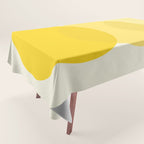 Golden Sunshine Circle Abstract Tablecloth Gallery Image 1