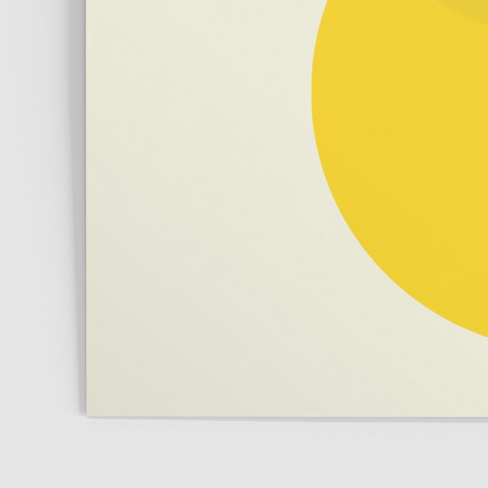 Golden Sunshine Circle Abstract Poster Gallery Image 3
