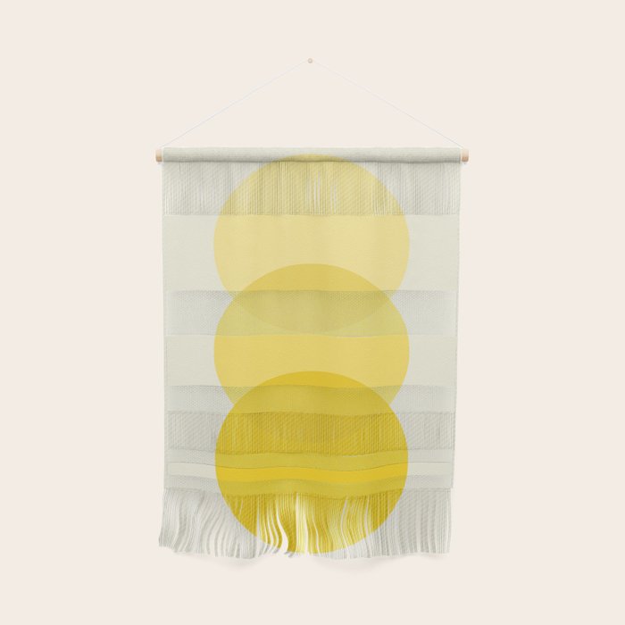 Golden Sunshine Circle Abstract Wall Hanging Gallery Image 1