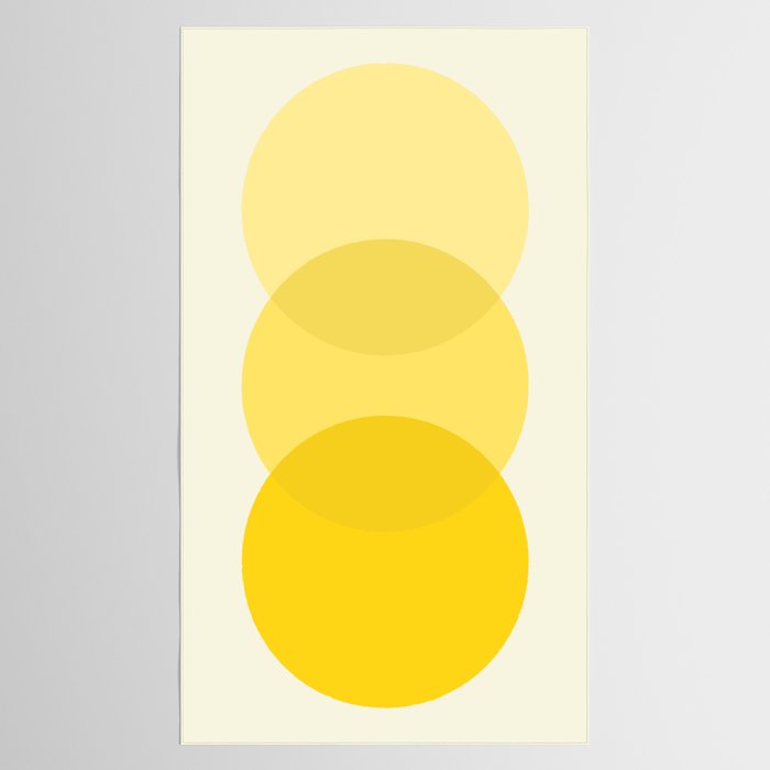 Golden Sunshine Circle Abstract Tablecloth Gallery Image 2