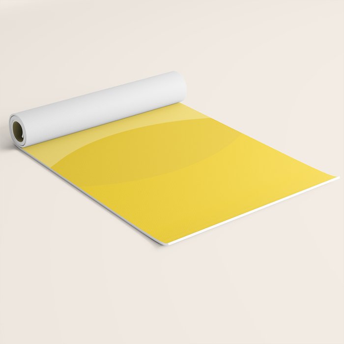 Golden Sunshine Circle Abstract Yoga Mat Gallery Image 2