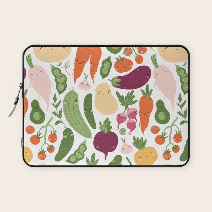 Cute vegetables Laptop Sleeve Gallery Image 1