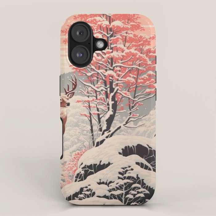 Majestic Winter Mountain Deer  iPhone Case Gallery Image 1