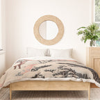 Majestic Winter Mountain Deer  Duvet Cover Gallery Image 3