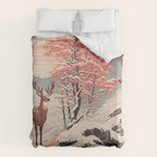 Majestic Winter Mountain Deer  Duvet Cover Gallery Image 6