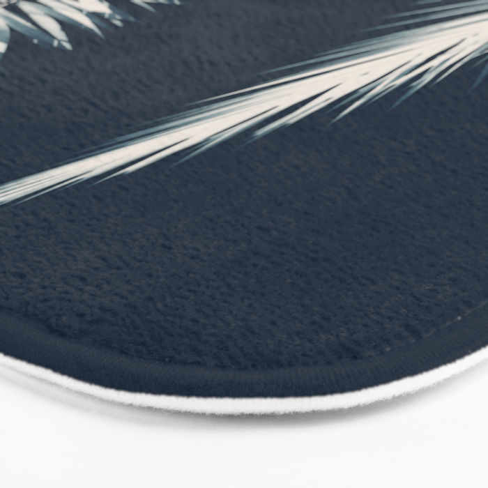 Palm Cyanotype #2 Bath Mat Gallery Image 3