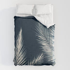 Palm Cyanotype #2 Comforter Gallery Image 6