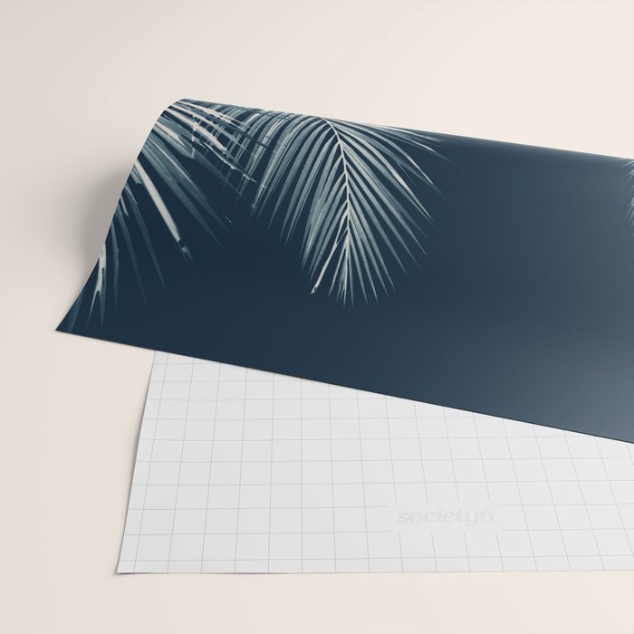 Palm Cyanotype #2 Wrapping Paper Gallery Image 2