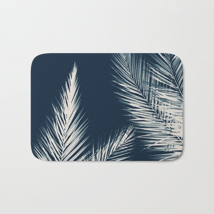 Palm Cyanotype #2 Bath Mat Gallery Image 1