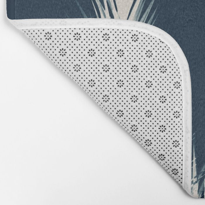 Palm Cyanotype #2 Bath Mat Gallery Image 2