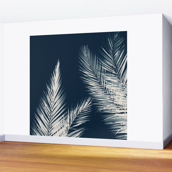Palm Cyanotype #2 Wall Mural Gallery Image 2