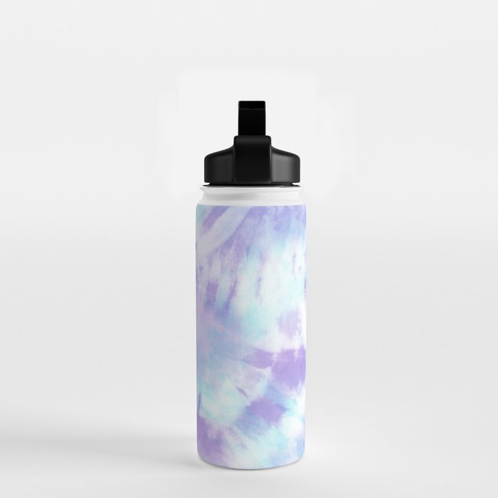 Purple and Blue Pastel Tie-Dye Water Bottle Gallery Image 2