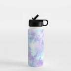 Purple and Blue Pastel Tie-Dye Water Bottle Gallery Image 1