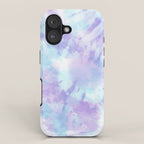Purple and Blue Pastel Tie-Dye iPhone Case Gallery Image 1