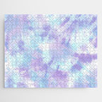 Purple and Blue Pastel Tie-Dye Jigsaw Puzzle Gallery Image 1