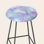 Purple and Blue Pastel Tie-Dye Stool Gallery Image 2
