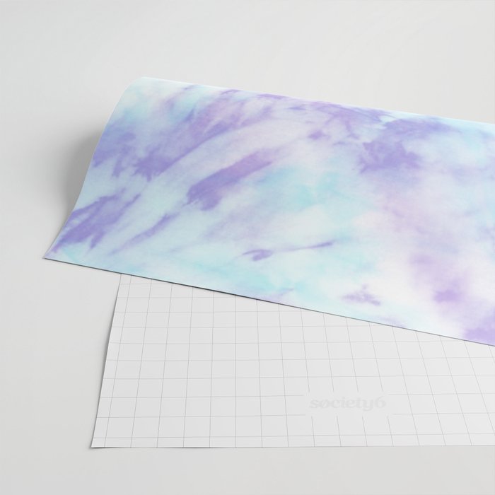 Purple and Blue Pastel Tie-Dye Wrapping Paper Gallery Image 2