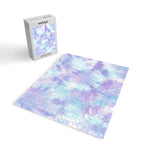 Purple and Blue Pastel Tie-Dye Jigsaw Puzzle Gallery Image 2