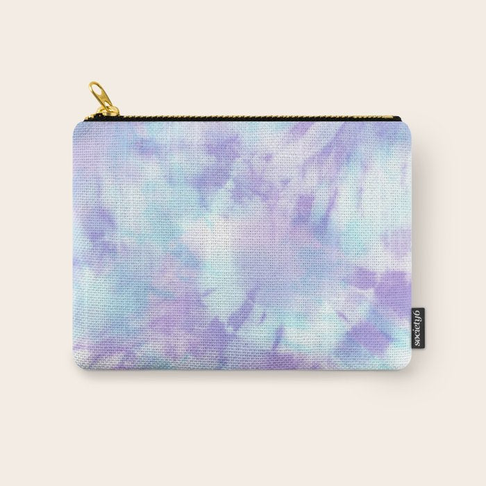 Purple and Blue Pastel Tie-Dye Carry All Pouch Gallery Image 1