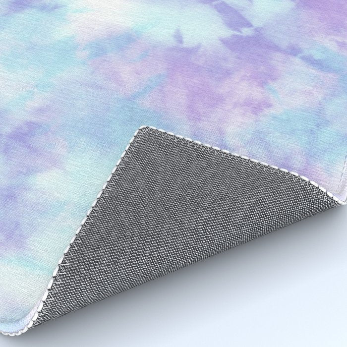 Purple and Blue Pastel Tie-Dye Rug Gallery Image 4