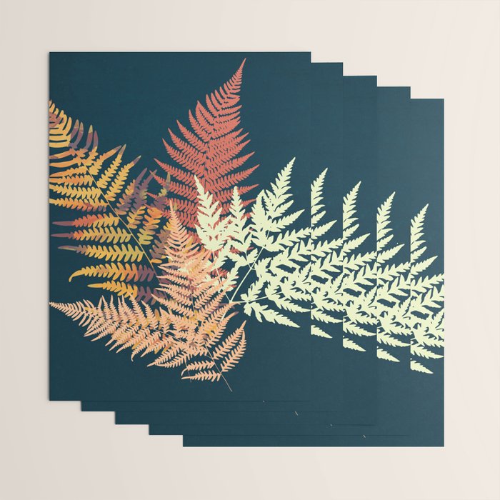 Autumn Fern Wrapping Paper Gallery Image 3