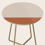 Minimalist Solid Color Block 1 in Putty and Clay Side Table Gallery Image 2