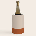 Minimalist Solid Color Block 1 in Putty and Clay Wine Chiller Gallery Image 2