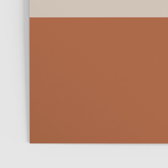 Minimalist Solid Color Block 1 in Putty and Clay Poster Gallery Image 3