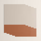 Minimalist Solid Color Block 1 in Putty and Clay Wrapping Paper Gallery Image 3