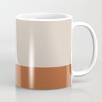 Minimalist Solid Color Block 1 in Putty and Clay Coffee Mug Gallery Image 1