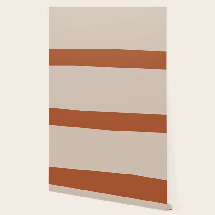 Minimalist Solid Color Block 1 in Putty and Clay Wallpaper Gallery Image 2