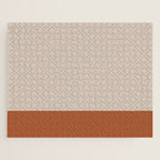 Minimalist Solid Color Block 1 in Putty and Clay Jigsaw Puzzle Gallery Image 1