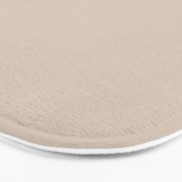 Minimalist Solid Color Block 1 in Putty and Clay Bath Mat Gallery Image 3