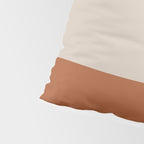 Minimalist Solid Color Block 1 in Putty and Clay Pillow Sham Gallery Image 4