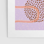 Abstract Fields in Lavender & Brown Poster Gallery Image 3