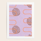 Abstract Fields in Lavender & Brown Poster Gallery Image 4