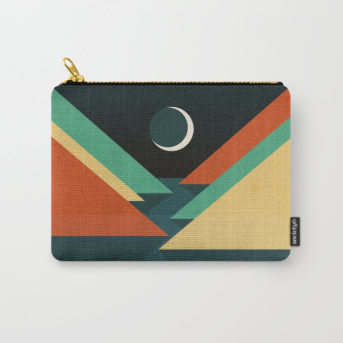 Quiet stream under crescent moon Carry All Pouch Gallery Image 1