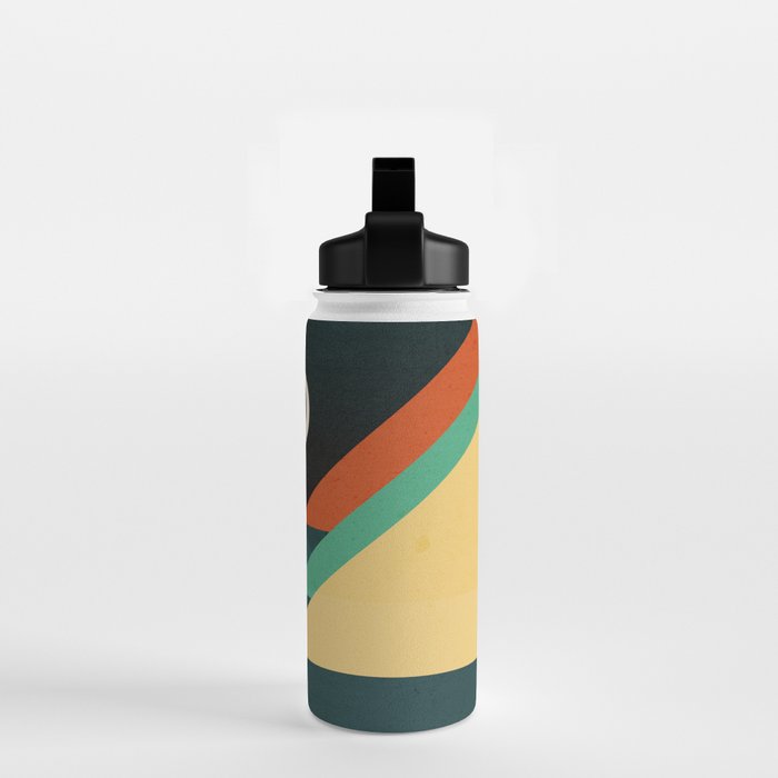 Quiet stream under crescent moon Water Bottle Gallery Image 2