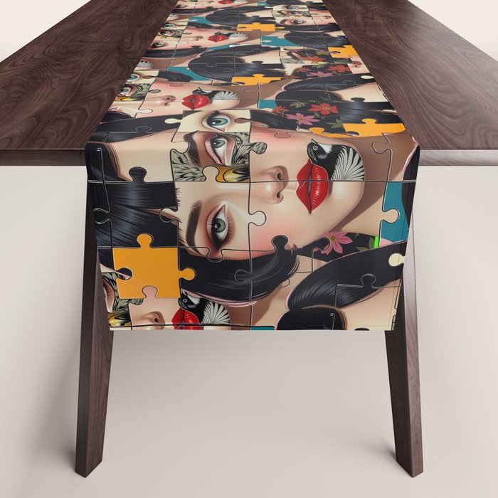Puzzle Girl Lulu Table Runner Gallery Image 1