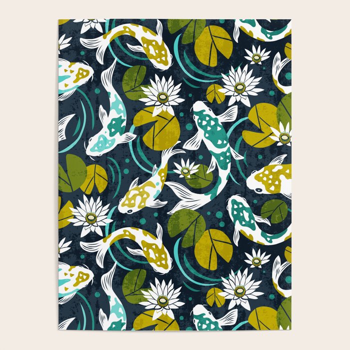 Koi Pond - Green Poster Gallery Image 4