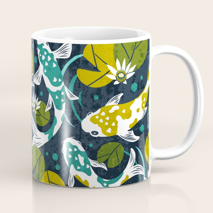 Koi Pond - Green Coffee Mug Gallery Image 1