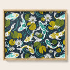 Koi Pond - Green Serving Tray Gallery Image 1