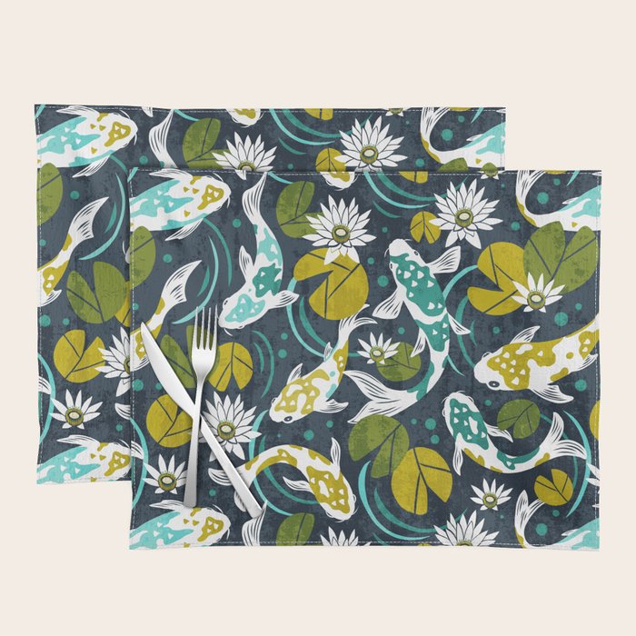 Koi Pond - Green Placemat Gallery Image 1