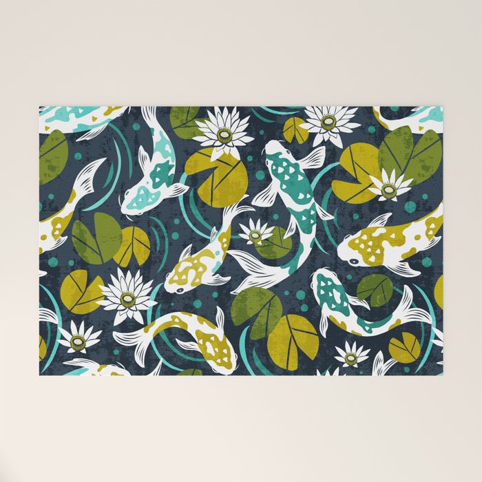 Koi Pond - Green Welcome Mat Gallery Image 1