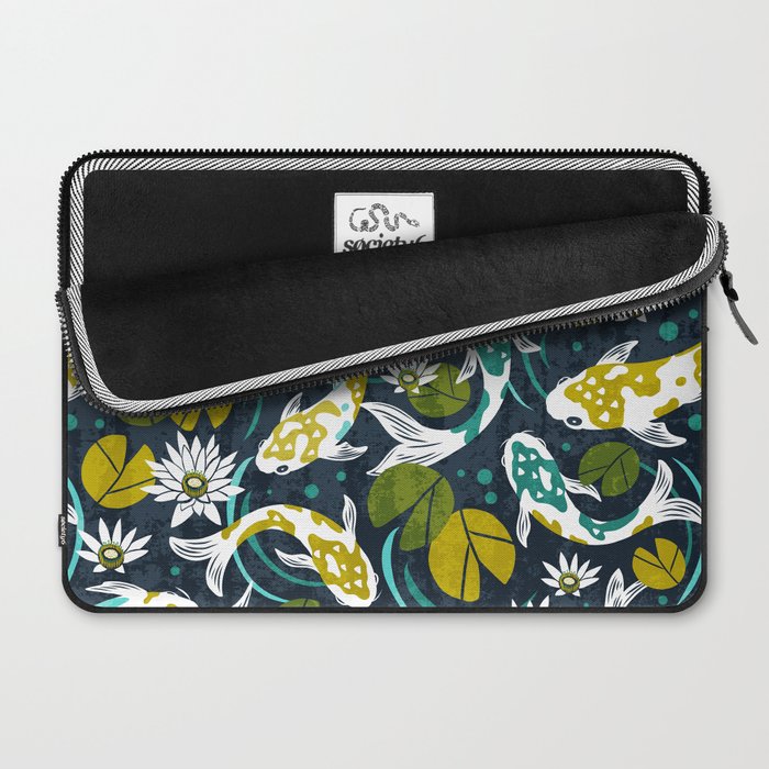 Koi Pond - Green Laptop Sleeve Gallery Image 2