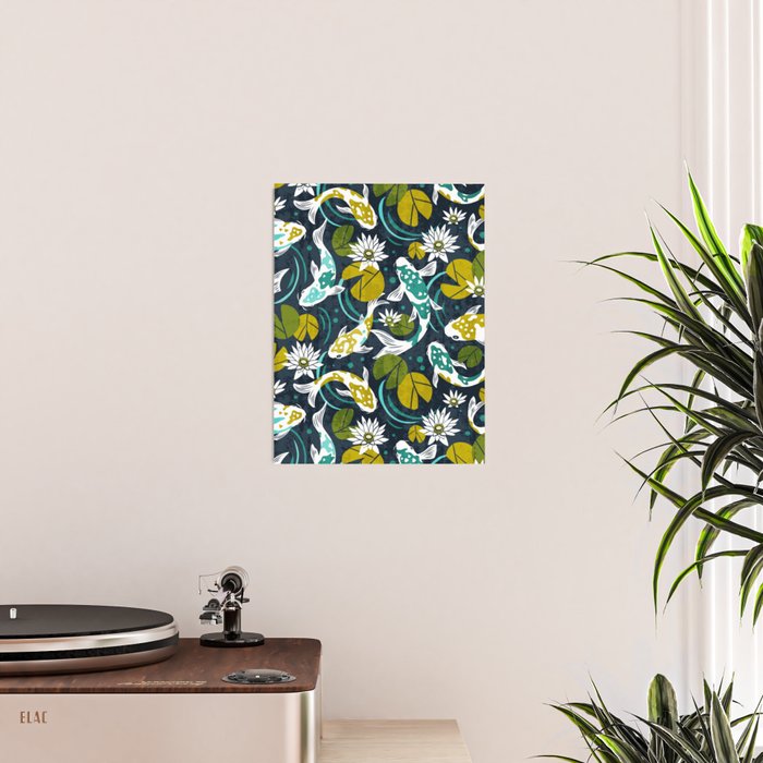 Koi Pond - Green Poster Gallery Image 2