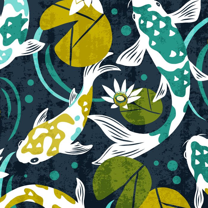 Koi Pond - Green Coffee Mug Gallery Image 2
