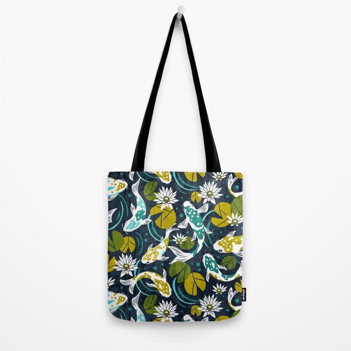 Koi Pond - Green Tote Bag Gallery Image 2