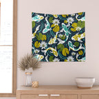 Koi Pond - Green Wall Tapestry Gallery Image 2