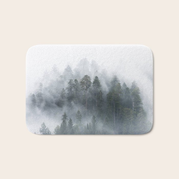 Redwood National Park Forest Fog Bath Mat Gallery Image 1